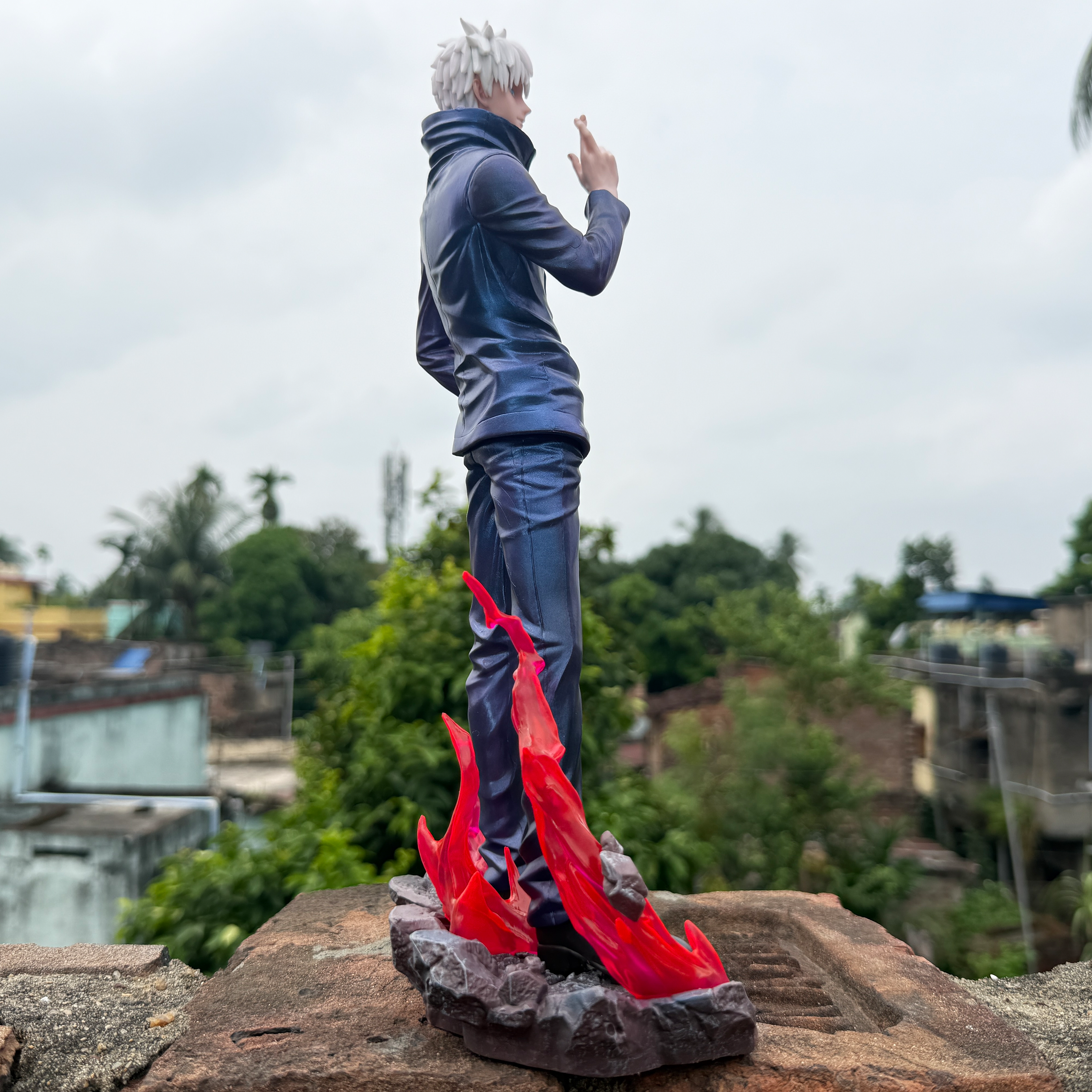 Jujutsu Kaisen Satoru Gojo Action Figure With 2 Changeable Heads And Base Limited Edition PVC Action figure [35 cm] || JUJUTSU KAISEN