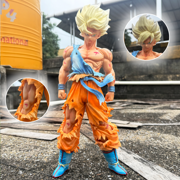 Dragon Ball Z Super Saiyan Goku Collectible Figure with Extra Head Swap Limited Edition PVC Action figure [43 cm] || DRAGON BALL Z