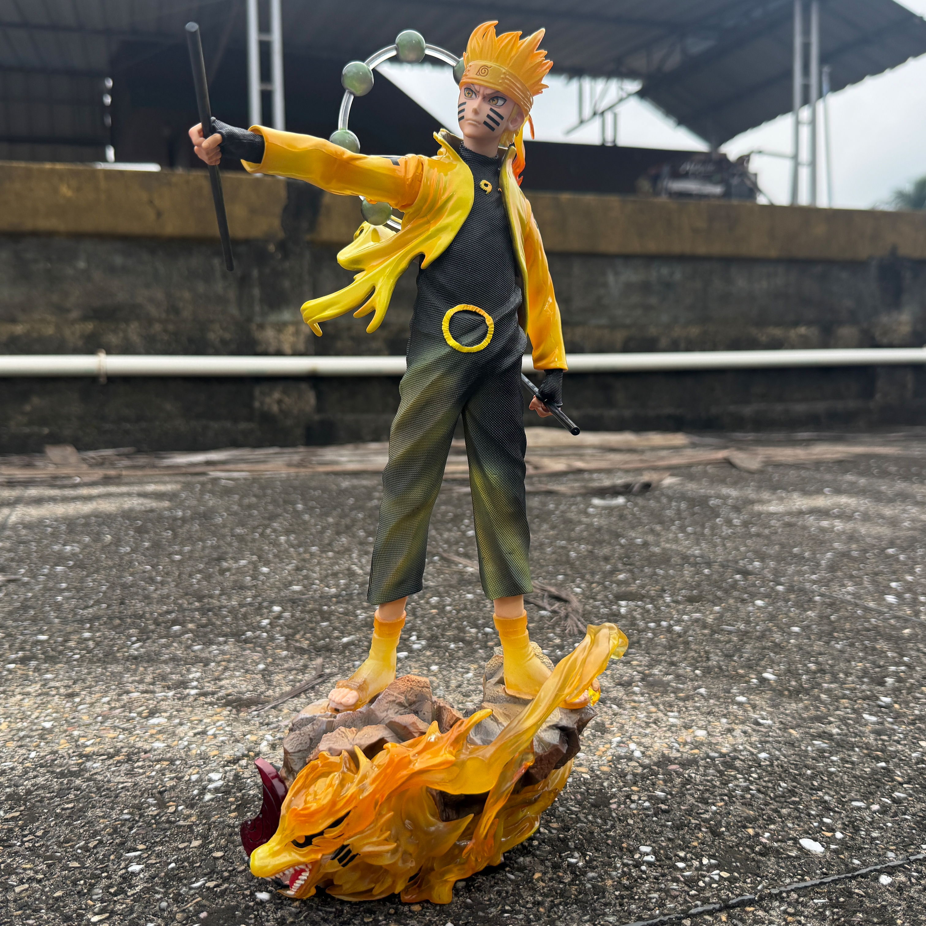 Epic Naruto Uzumaki Six Paths Sage Mode Figure with Kurama Base Limited Edition PVC Action figure [35 cm] || DRAGON BALL Z