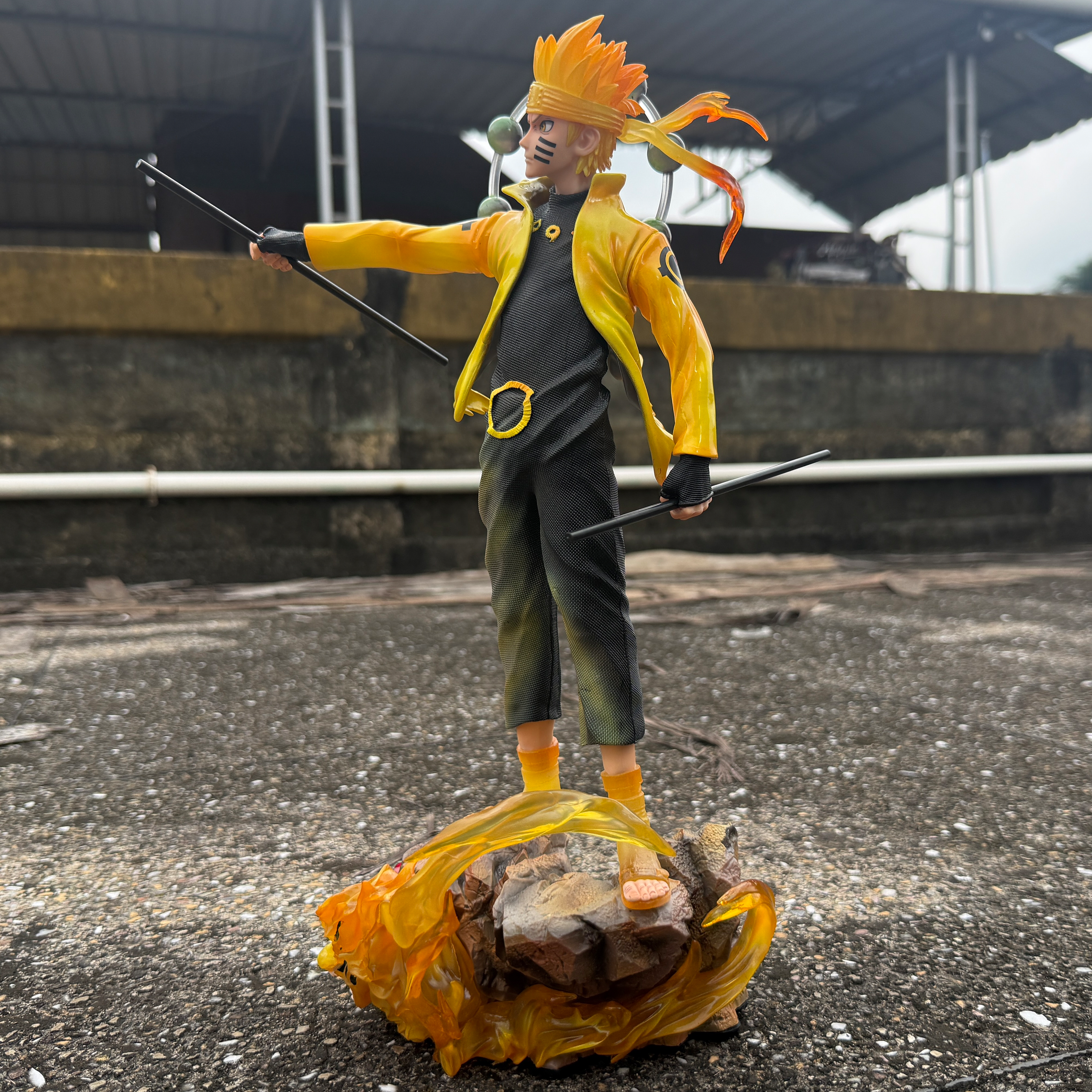 Epic Naruto Uzumaki Six Paths Sage Mode Figure with Kurama Base Limited Edition PVC Action figure [35 cm] || DRAGON BALL Z