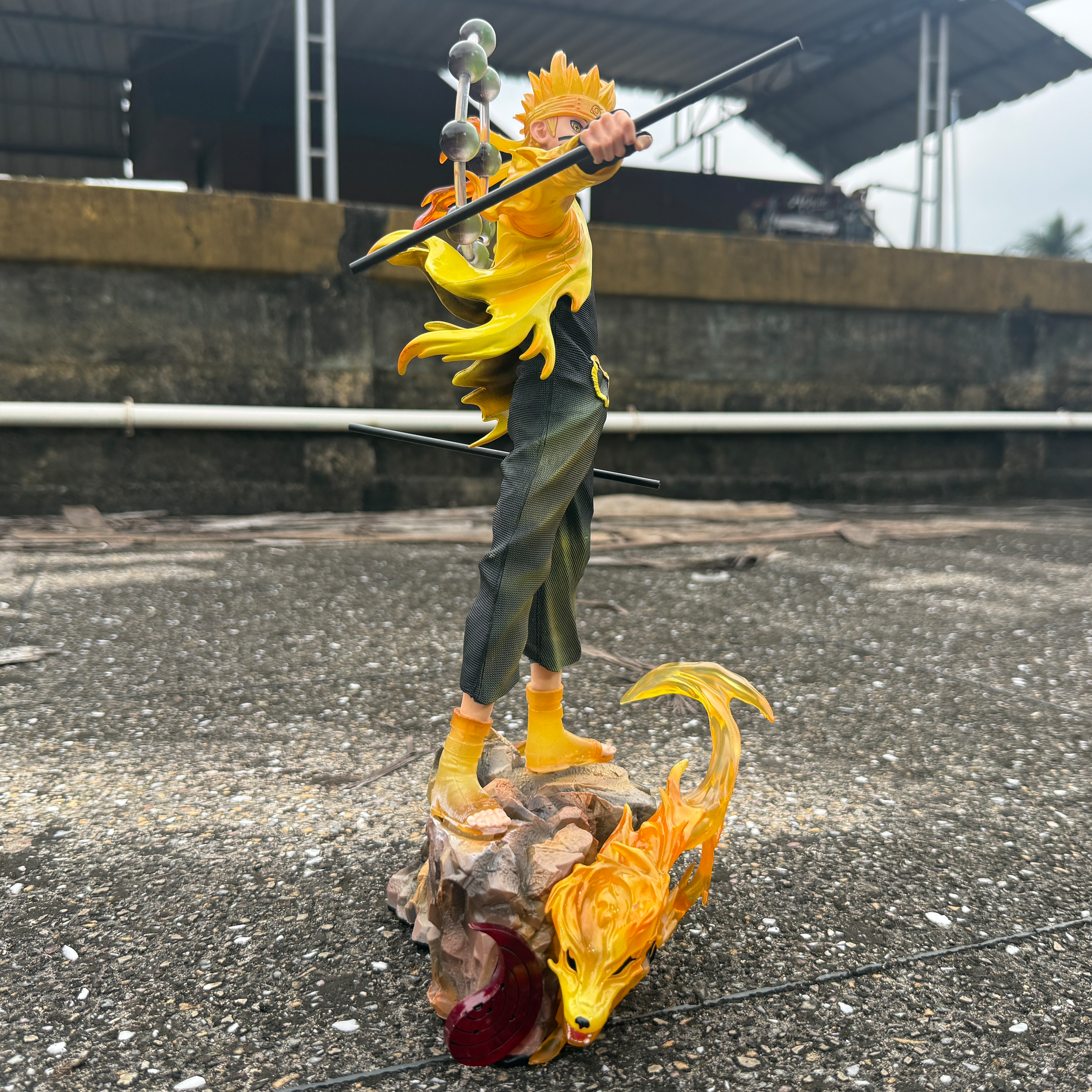 Epic Naruto Uzumaki Six Paths Sage Mode Figure with Kurama Base Limited Edition PVC Action figure [35 cm] || DRAGON BALL Z