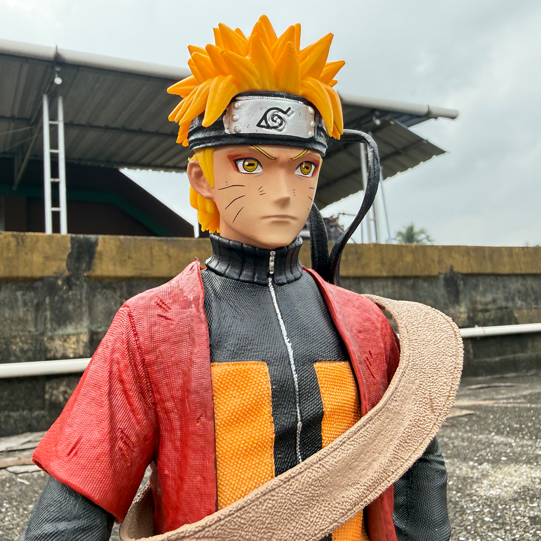 Naruto Uzumaki Sage Mode with Gamabunta Toad Base PVC Action figure [42.5 cm] || NARUTO