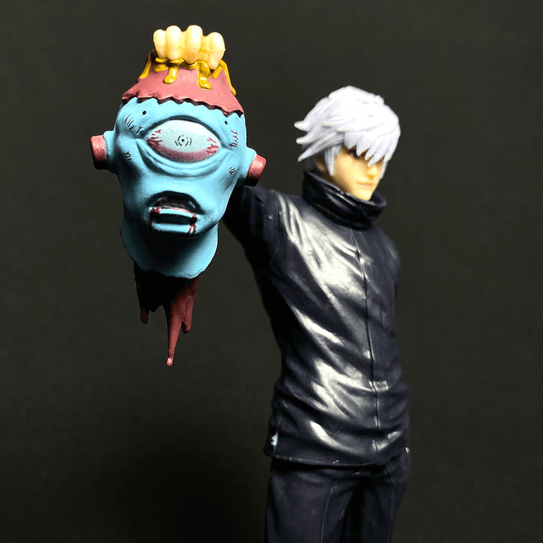 Satoru Gojo with a Jogo dead head Jujutsu Kaisen PVC Action figure [18 cm] || JUJUTSU KAISEN