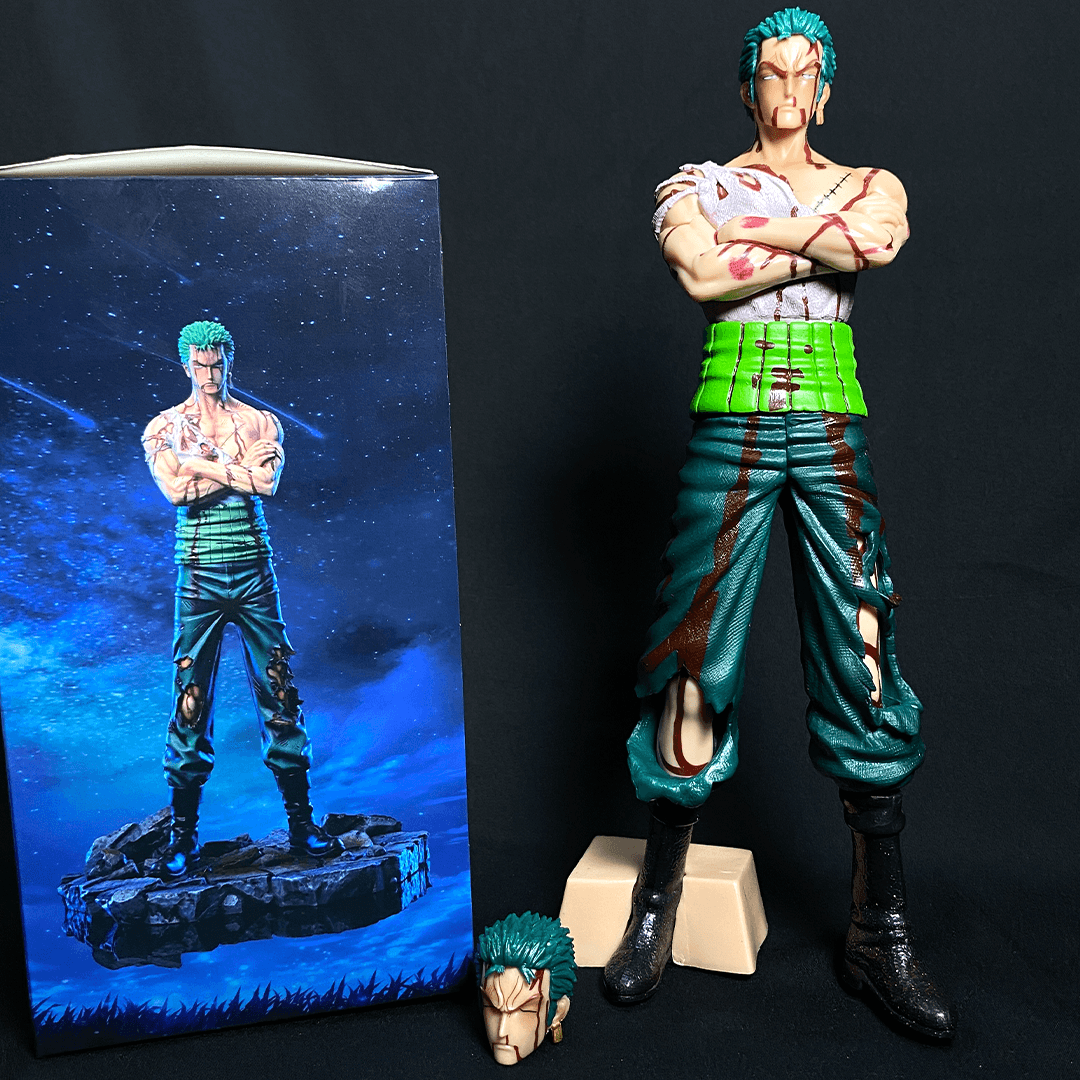 One Piece Roronoa Zoro Nothing Happened With 2 Hade PVC Action figure [28 cm] || ONE PIECE