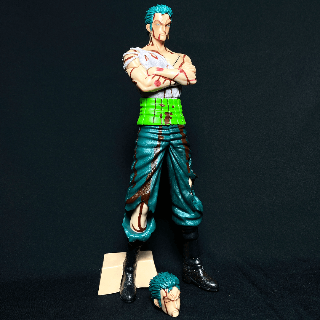 One Piece Roronoa Zoro Nothing Happened With 2 Hade PVC Action figure [28 cm] || ONE PIECE