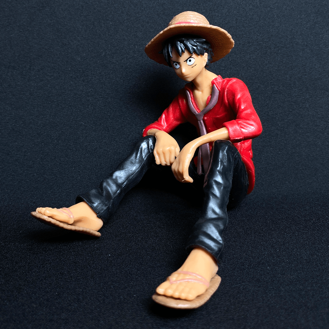 One Piece Monkey D. Luffy Sitting In Red Dress with Epic Hat PVC Action figure || ONE PIECE