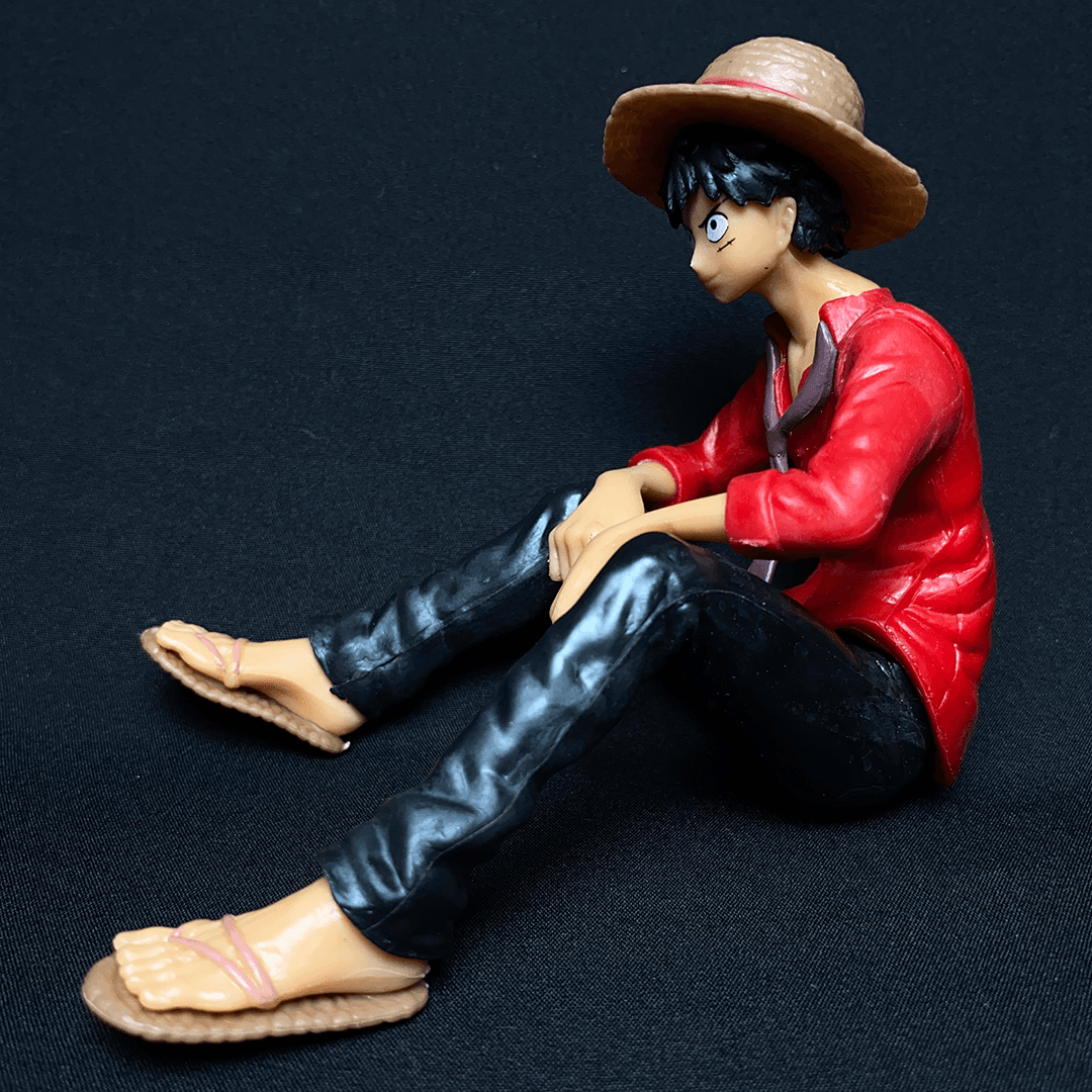One Piece Monkey D. Luffy Sitting In Red Dress with Epic Hat PVC Action figure || ONE PIECE