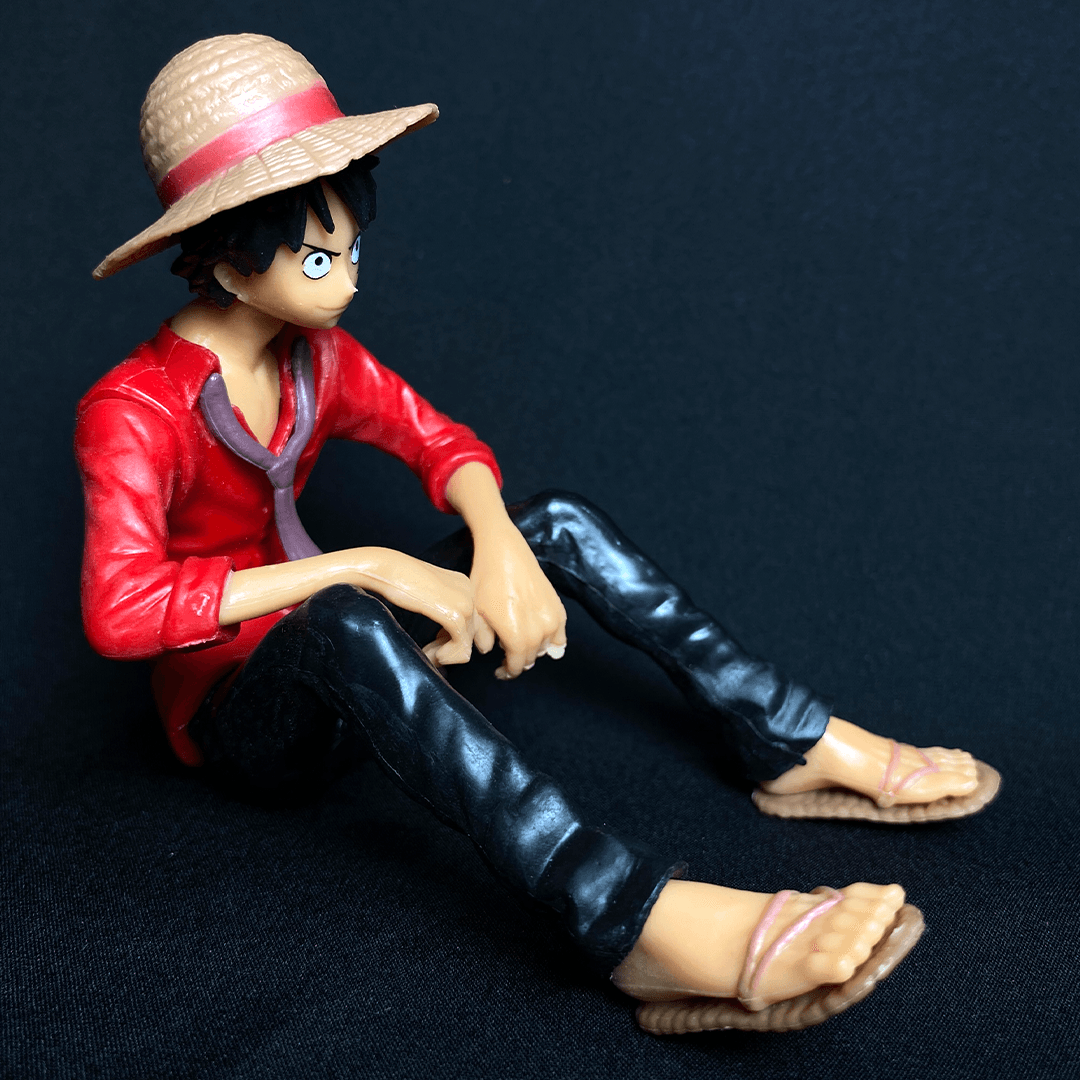 One Piece Monkey D. Luffy Sitting In Red Dress with Epic Hat PVC Action figure || ONE PIECE