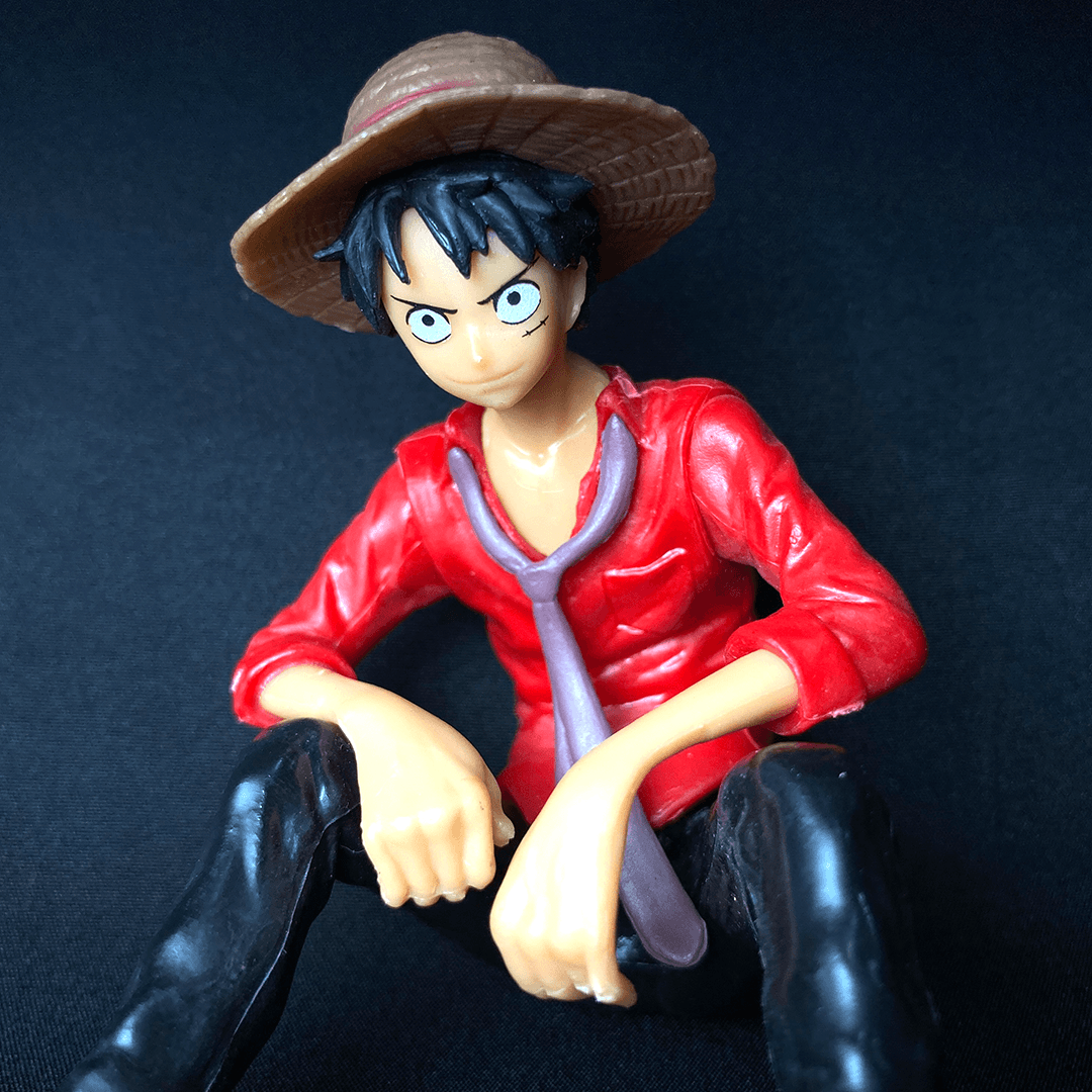 One Piece Monkey D. Luffy Sitting In Red Dress with Epic Hat PVC Action figure || ONE PIECE
