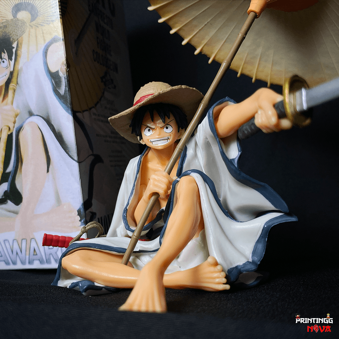 One Piece Limited Edition Monkey D. Luffy Samurai With Umbrella PVC Action figure || ONE PIECE