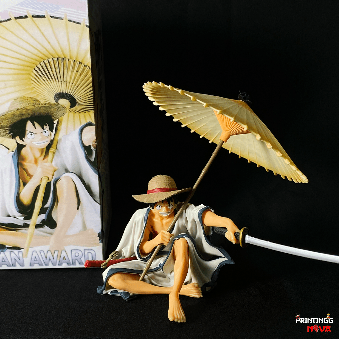 One Piece Limited Edition Monkey D. Luffy Samurai With Umbrella PVC Action figure || ONE PIECE