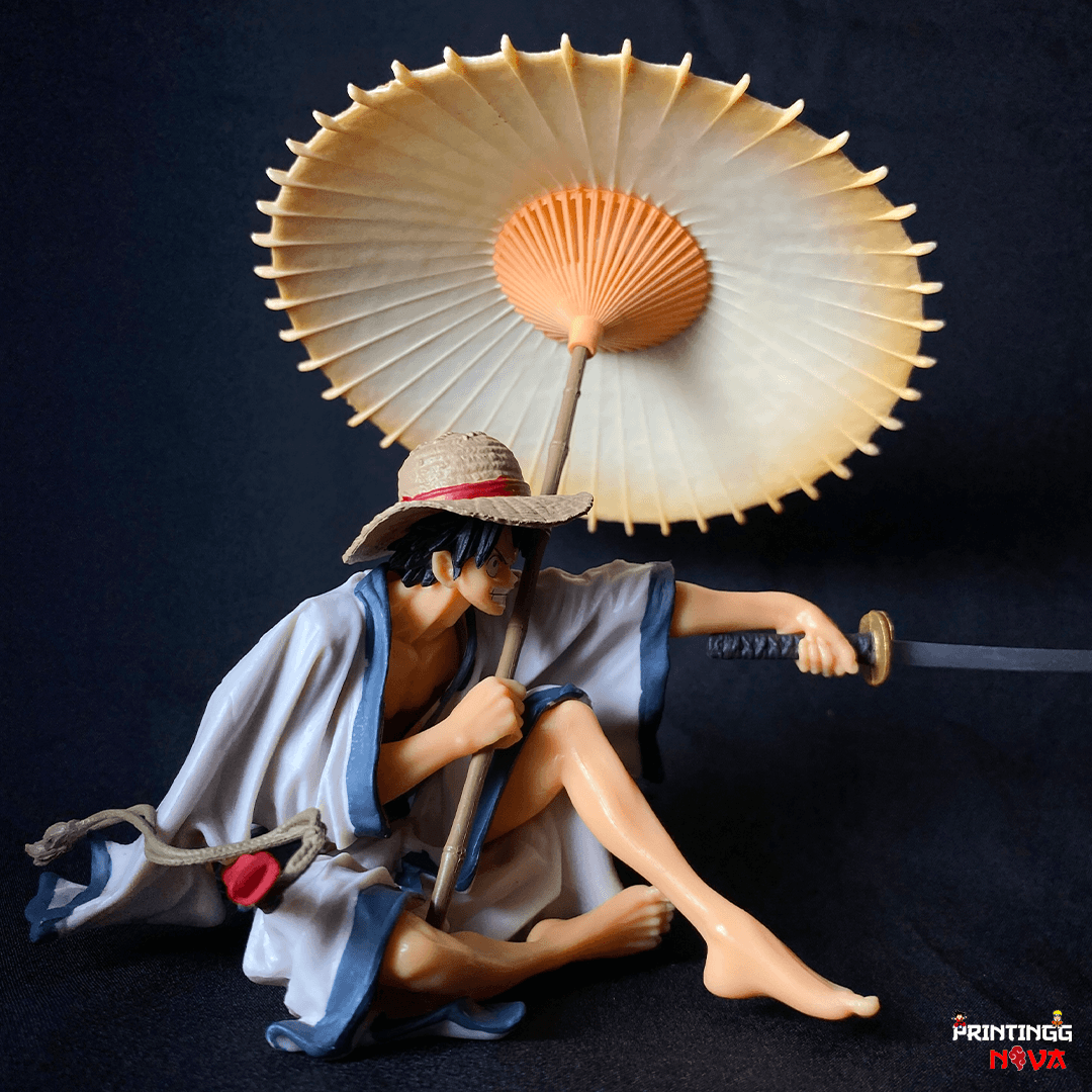 One Piece Limited Edition Monkey D. Luffy Samurai With Umbrella PVC Action figure || ONE PIECE