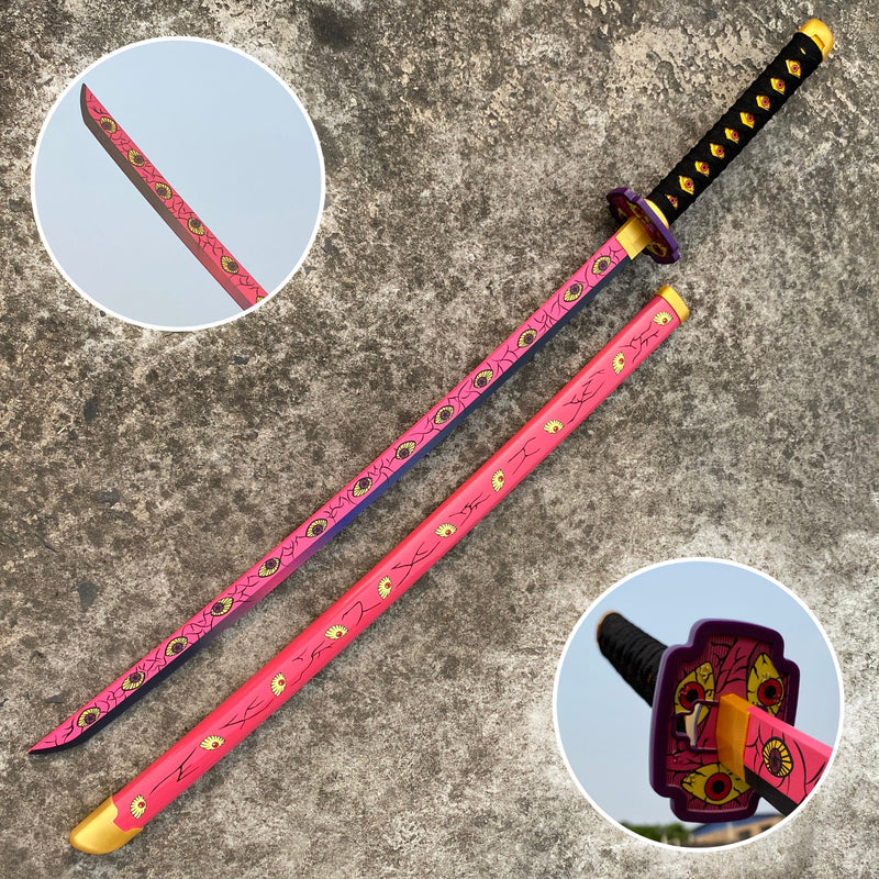 Demon Slayer Kokushibou Cosplay Replica Premium Life Size Wooden Katana [105 CM] || DEMON SLAYER