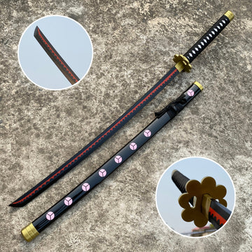 One Piece Rorono Zoro Black Shusui Cosplay Replica Premium Life Size Wooden Katana [104 CM] || ONE PIECE