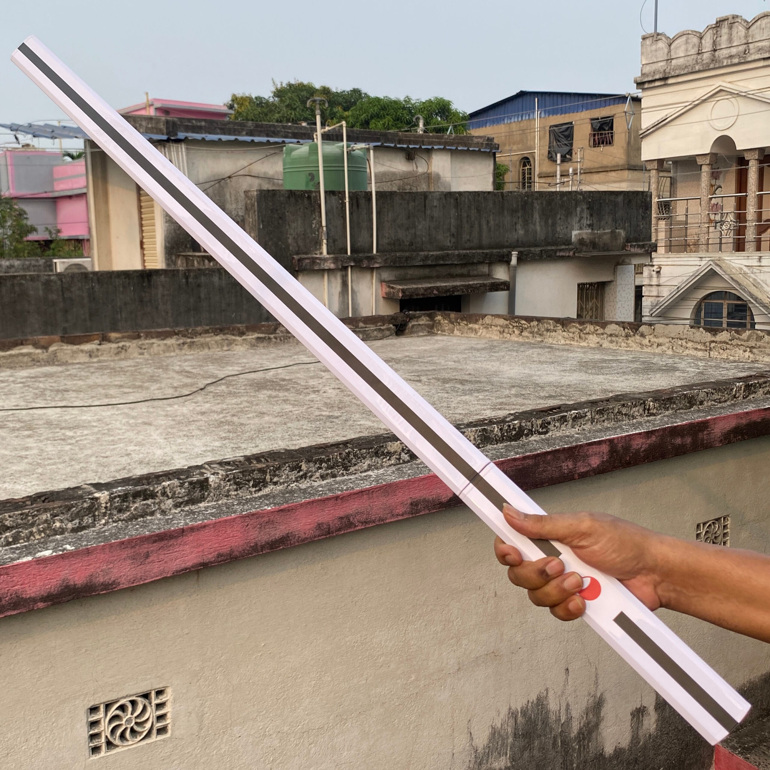Naruto Sasuke Uchiha White Grass Cutter Cosplay Replica Premium Life Size Wooden Katana [104 CM] || NARUTO