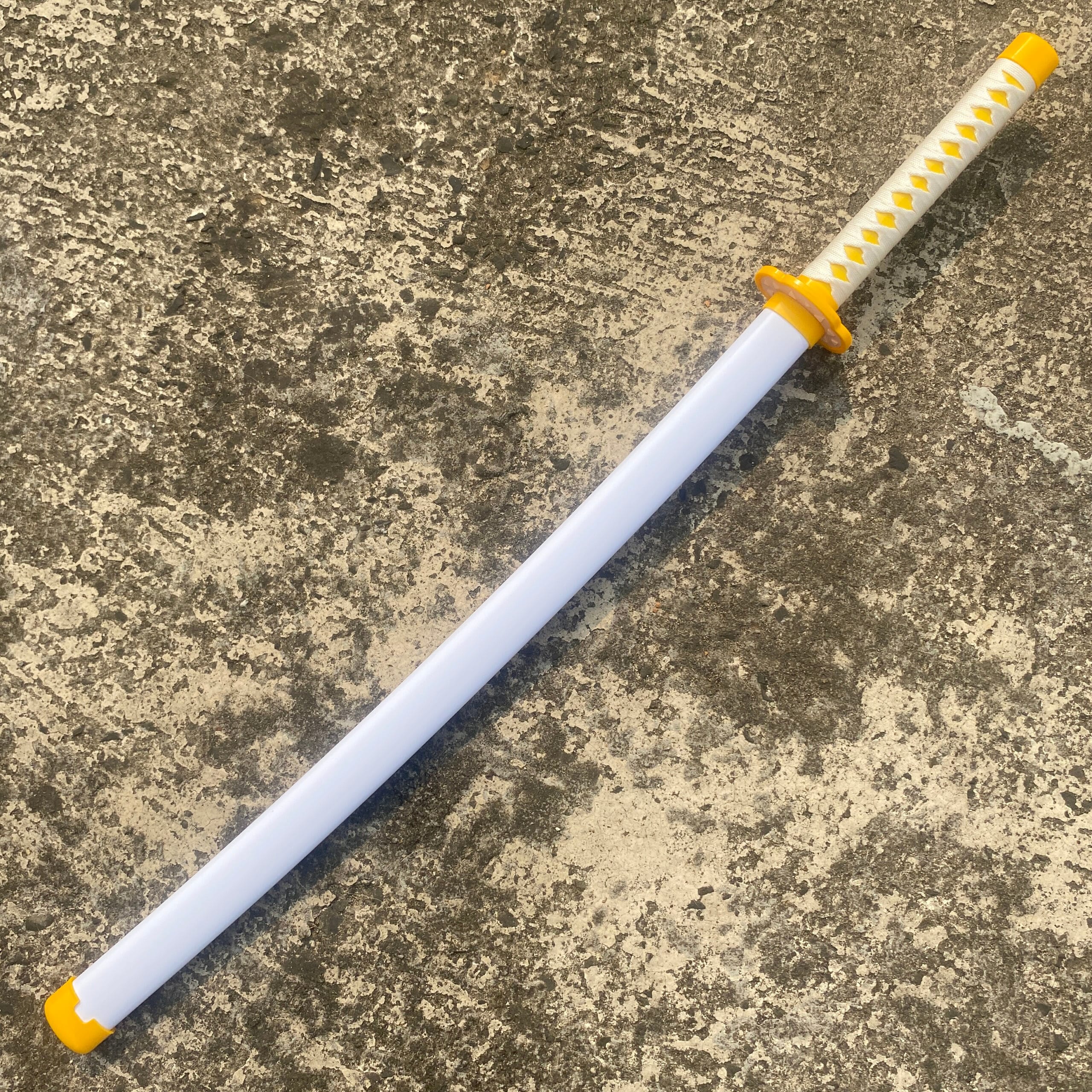 Demon Slayer Zenitsu Agatsuma Cosplay Replica Premium Life Size Wooden Katana [104 CM] || DEMON SLAYER