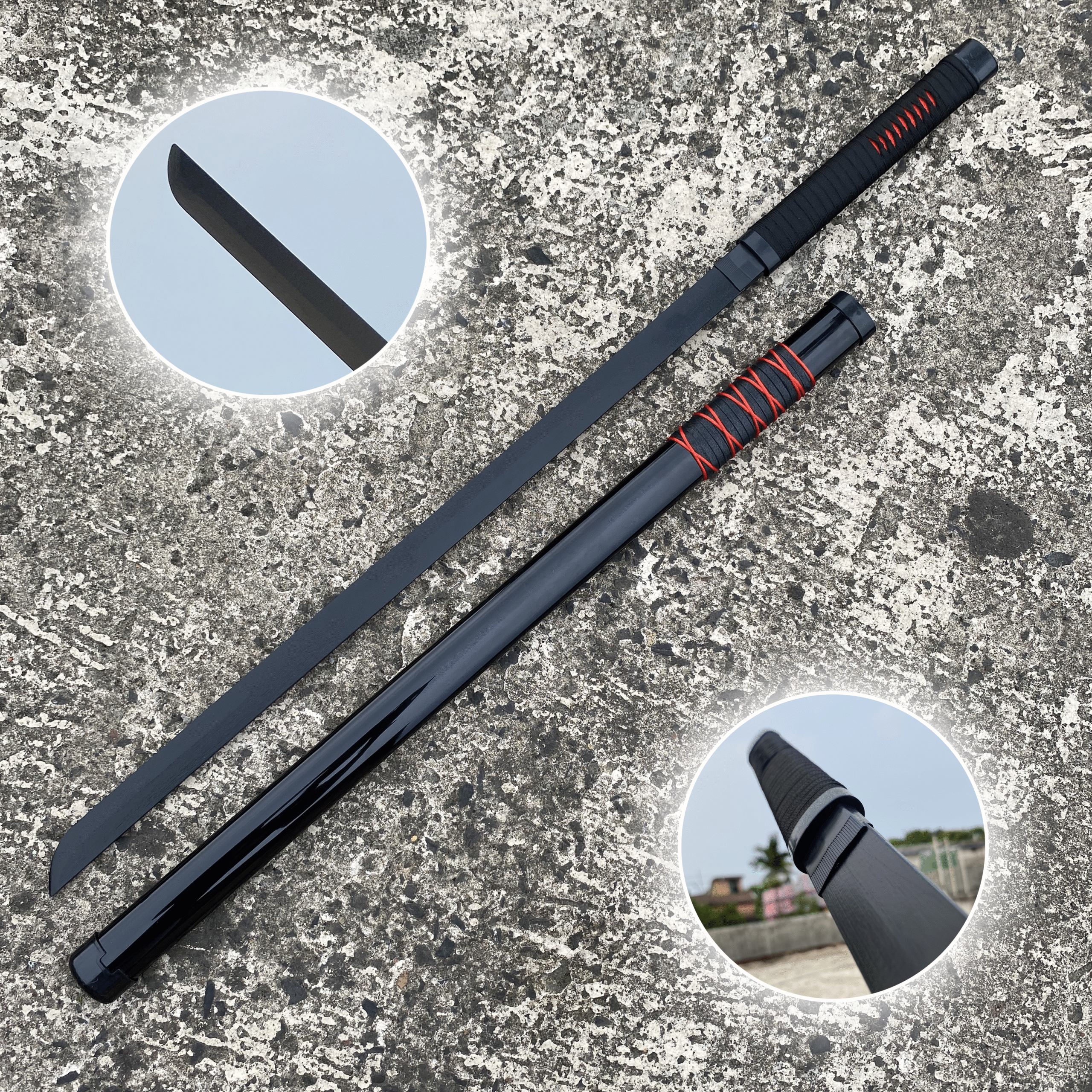 Naruto Kakashi Hatake Cosplay Replica Premium Life Size Wooden Katana [104 CM] || NARUTO
