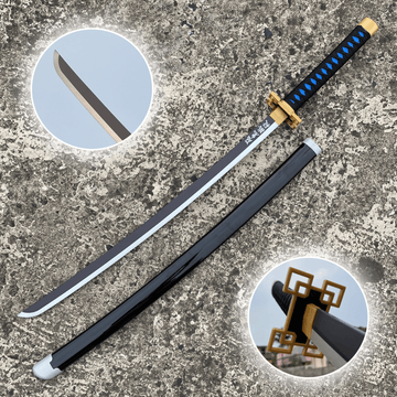 Demon Slayer Muichiro Tokito Cosplay Replica Premium Life Size Wooden Katana [104 CM] || DEMON SLAYER