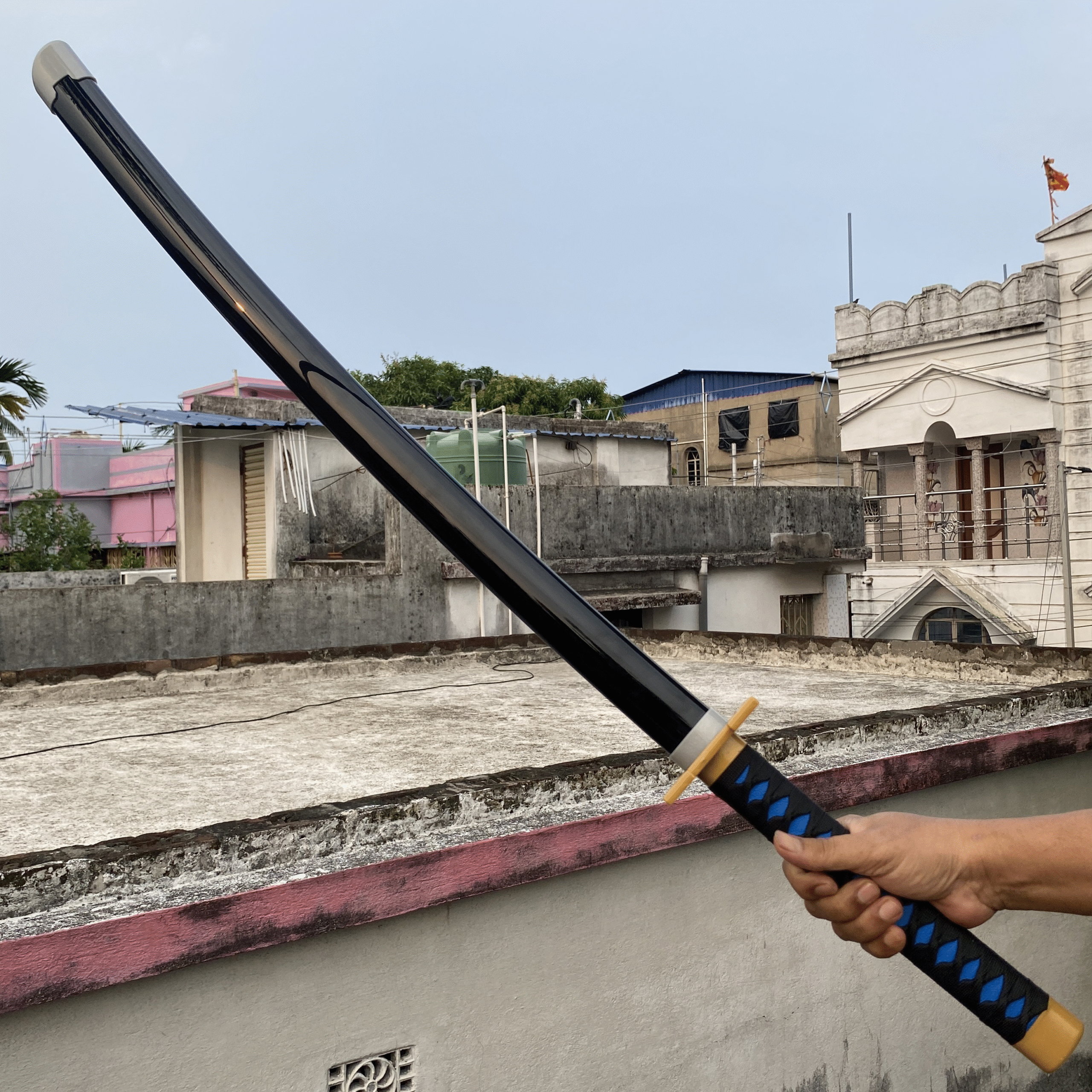 Demon Slayer Muichiro Tokito Cosplay Replica Premium Life Size Wooden Katana [104 CM] || DEMON SLAYER