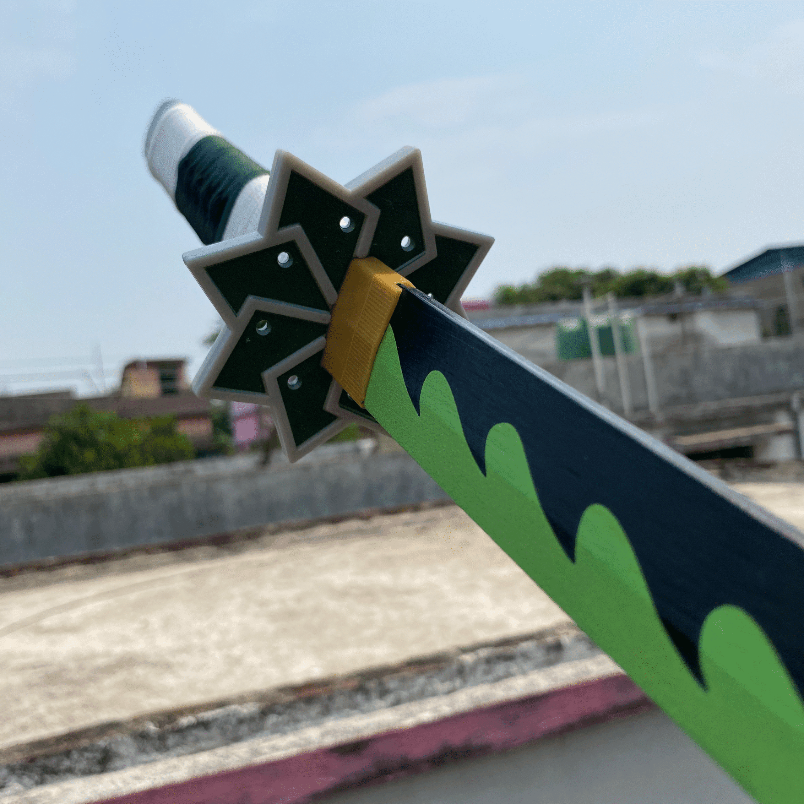 Demon Slayer Sanemi Shinazugawa Cosplay Replica Premium Life Size Wooden Katana [104 CM] || DEMON SLAYER