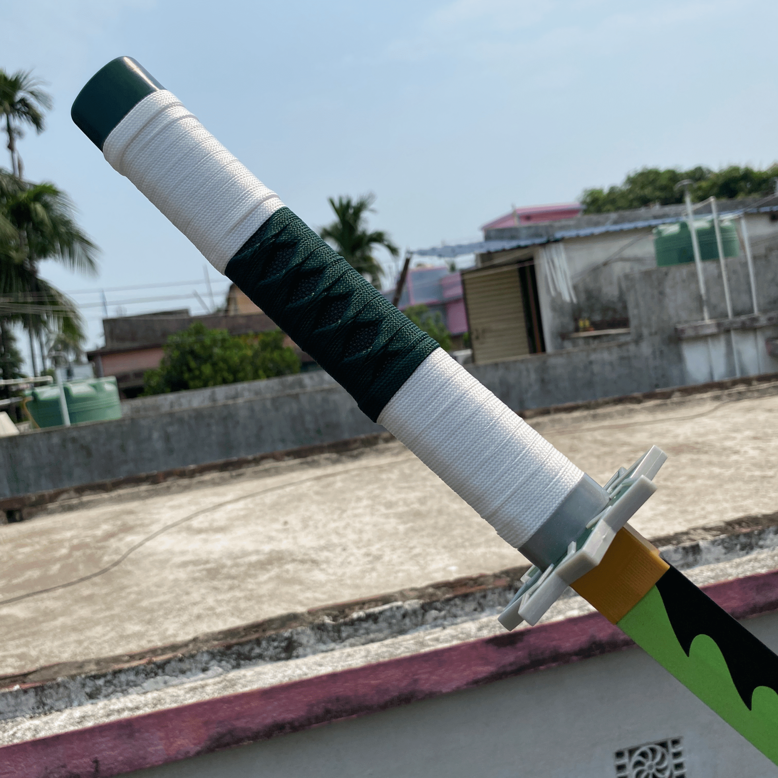 Demon Slayer Sanemi Shinazugawa Cosplay Replica Premium Life Size Wooden Katana [104 CM] || DEMON SLAYER