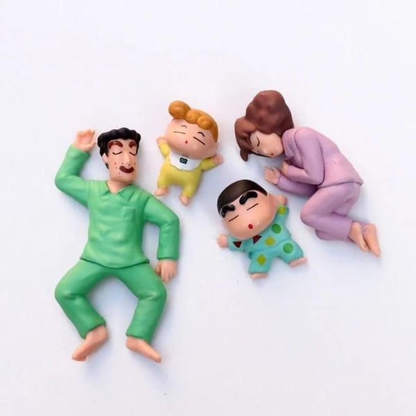 Crayon Shin-chan Sleeping Family Set of 4 Action Figure || SHINCHAN