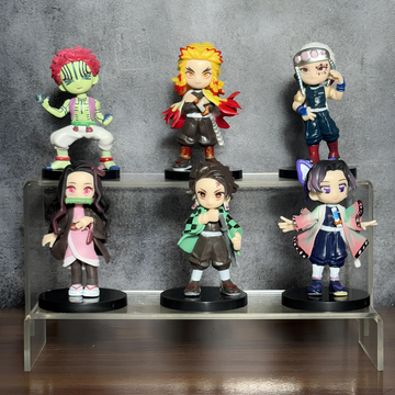 Demon Slayer Collectible Mini Figure Set Of 6 || Premium PVC Display Collection || DEMON SLAYER