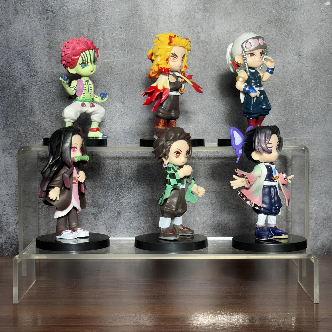 Demon Slayer Collectible Mini Figure Set Of 6 || Premium PVC Display Collection || DEMON SLAYER