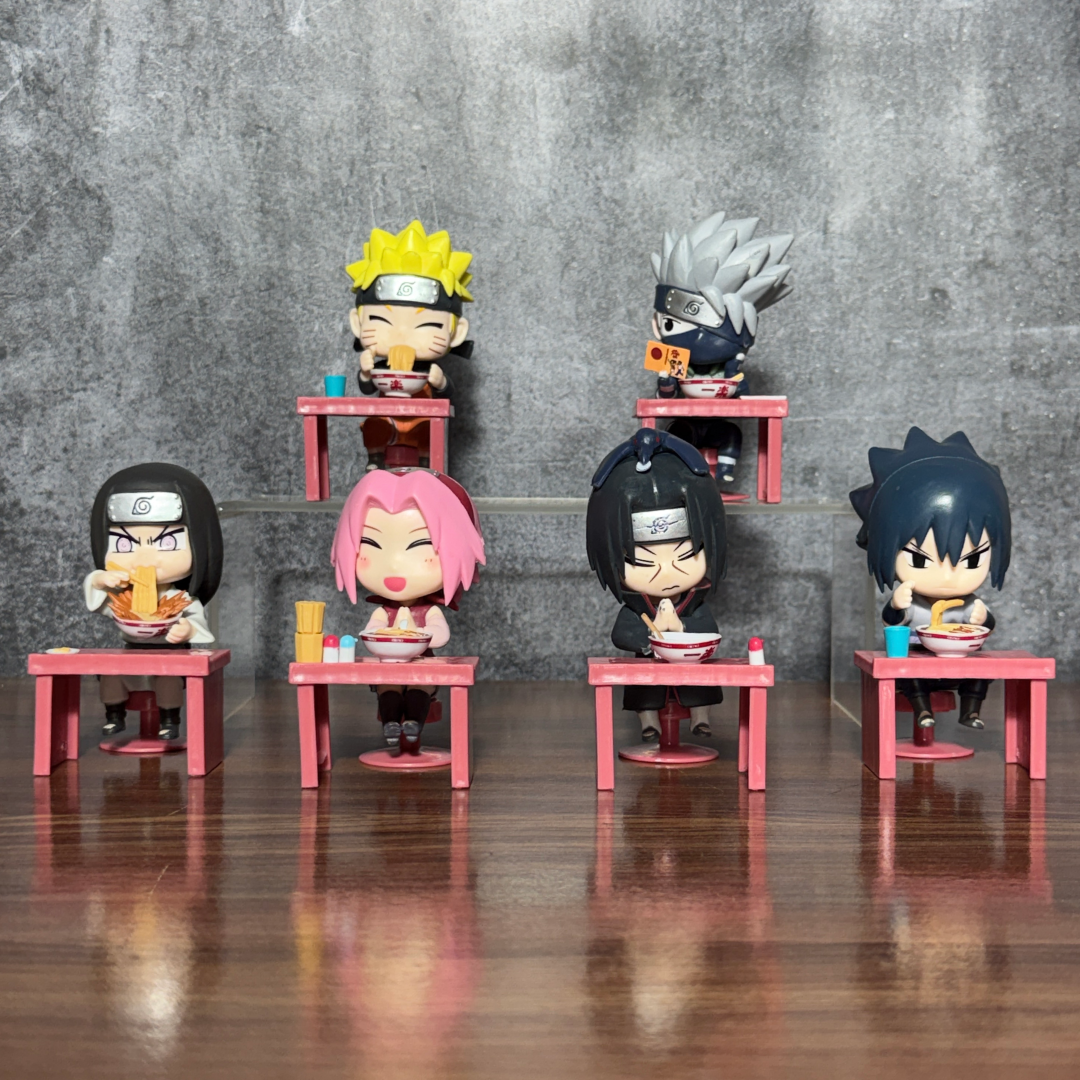 Naruto Ramen Time Figure Set – 6 PCS Anime Collectible Mini Figures || NARUTO