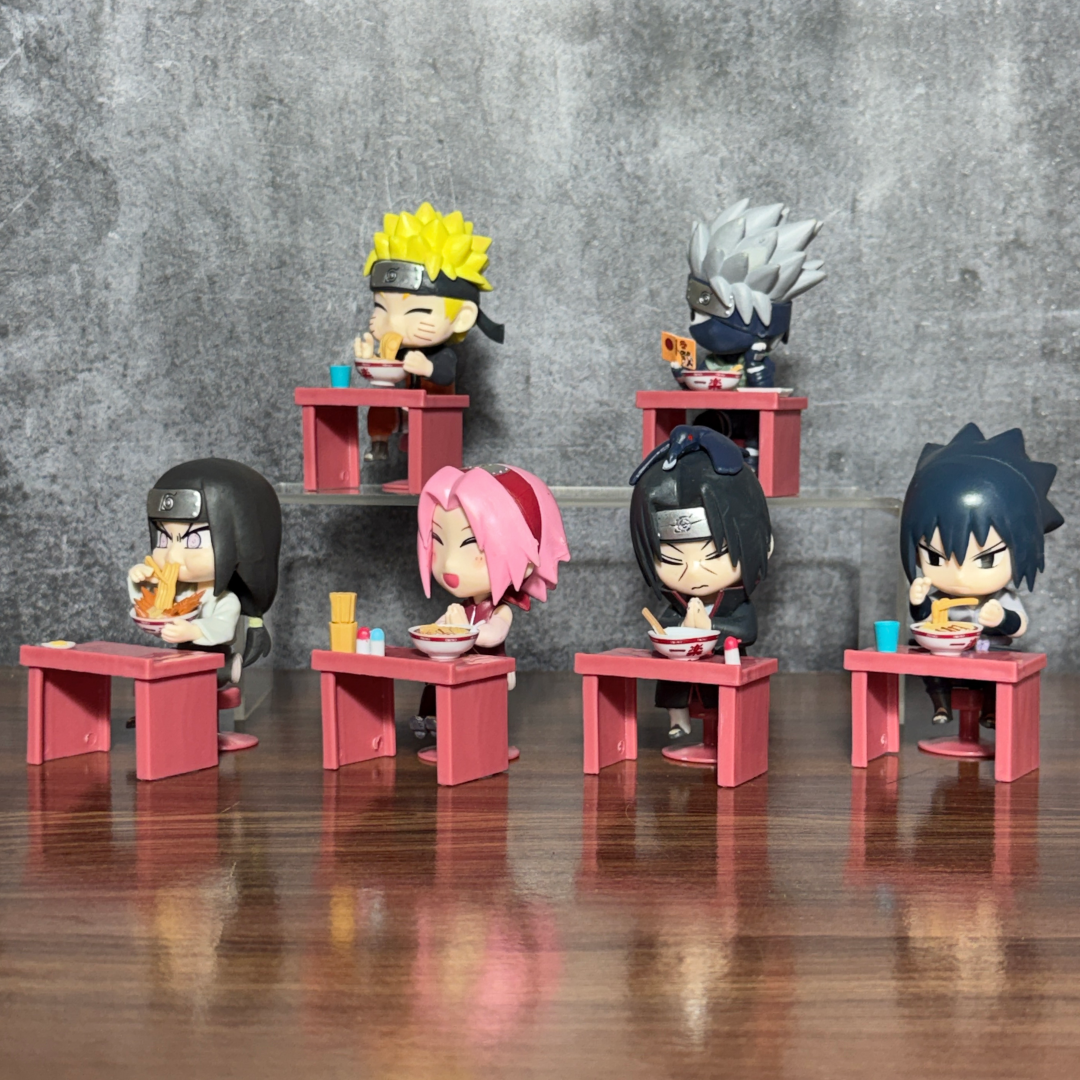 Naruto Ramen Time Figure Set – 6 PCS Anime Collectible Mini Figures || NARUTO