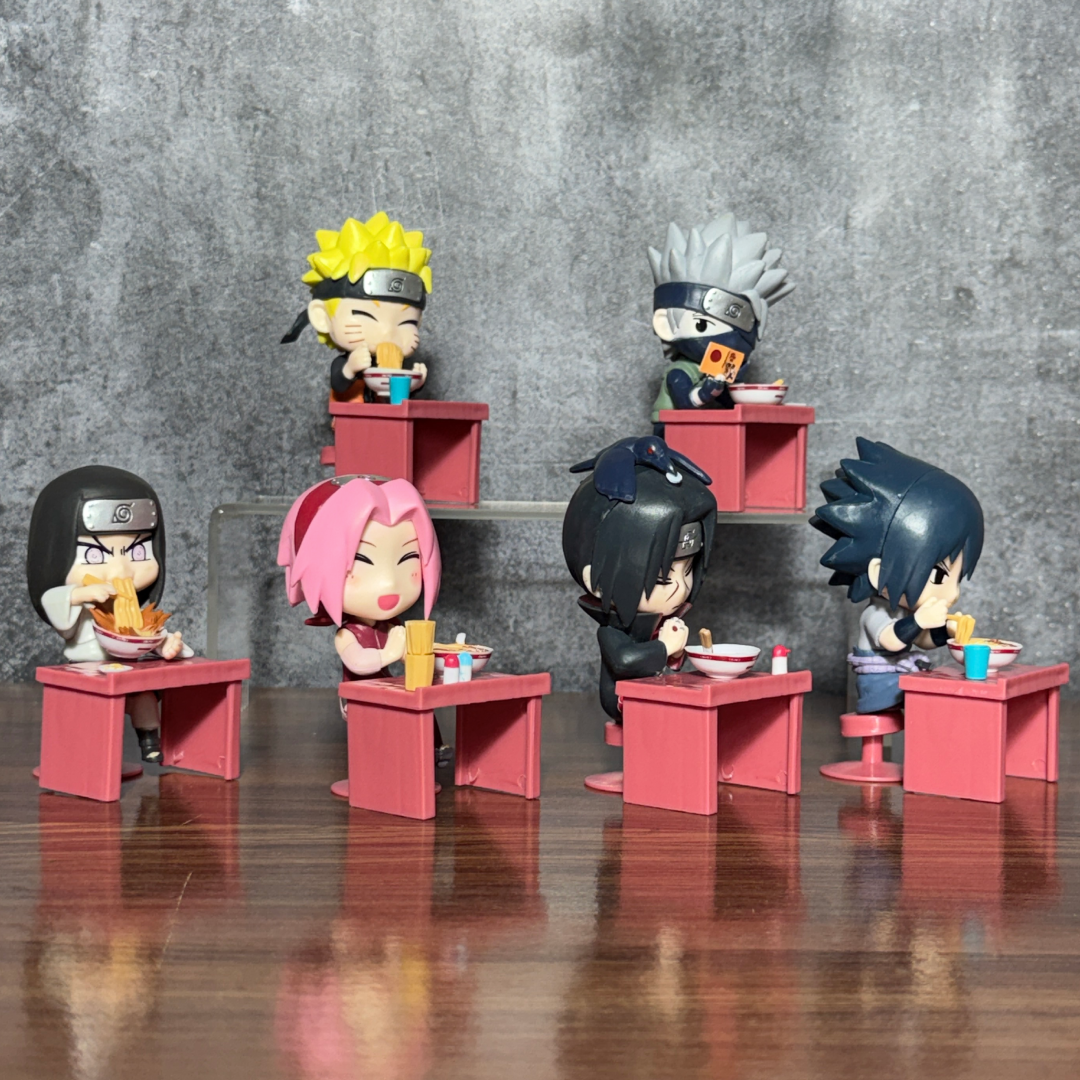 Naruto Ramen Time Figure Set – 6 PCS Anime Collectible Mini Figures || NARUTO