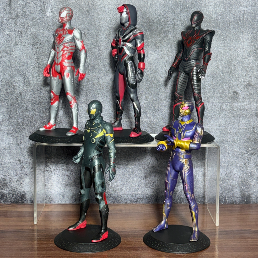 Spider-Verse Action Figure Set – 5 PCS Premium Superhero Collectible Figures | Multiverse Edition