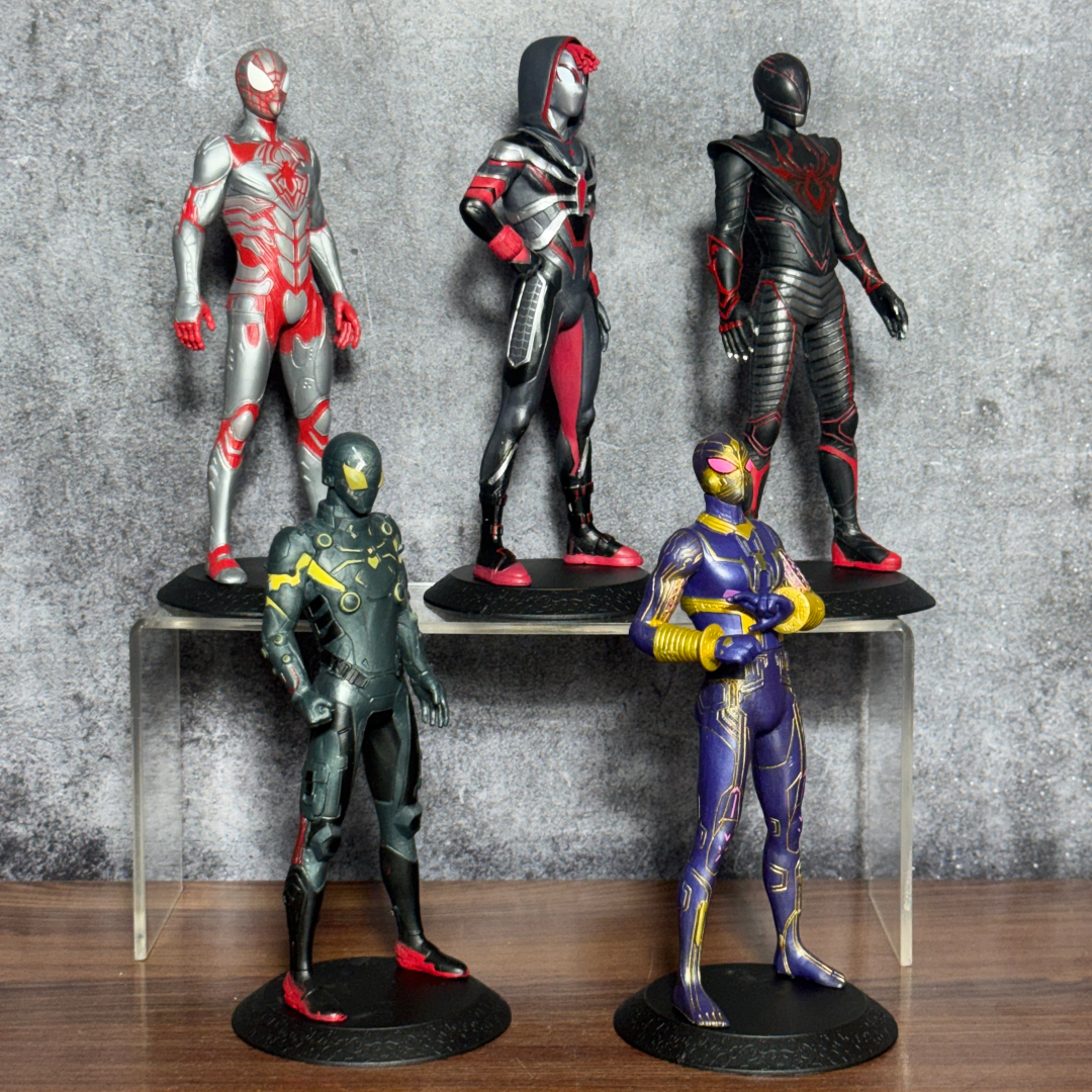 Spider-Verse Action Figure Set – 5 PCS Premium Superhero Collectible Figures | Multiverse Edition