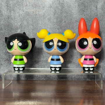 Powerpuff Girls Collectible Figure Set Of 3 PCS || Blossom, Bubbles & Buttercup Mini Action Figures || POWERPUFF GIRLS