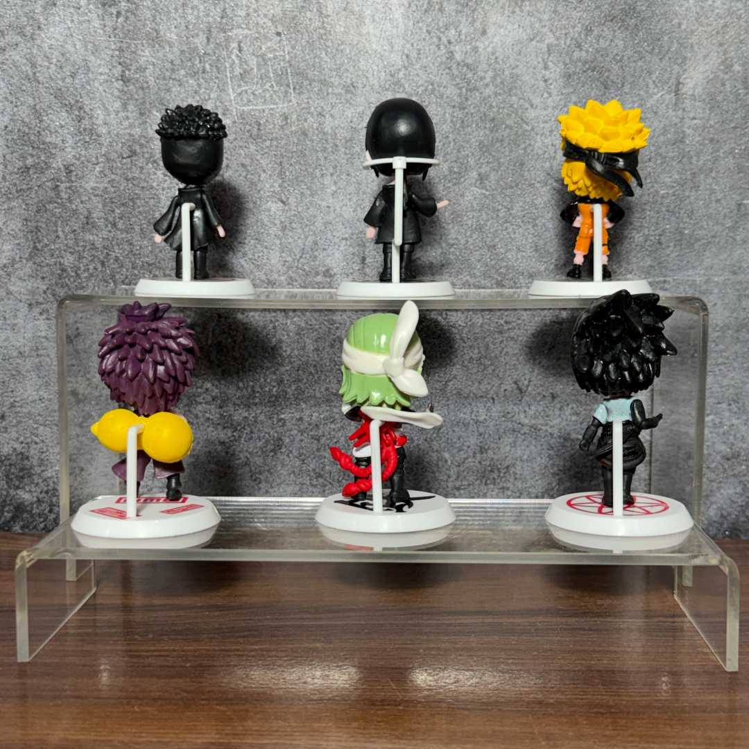 Naruto Chibi Collectible Figure Set (6 PCS) || Naruto, Itachi, Sasuke, Gaara, Killer Bee & Tobi Mini Action Figures || NARUTO
