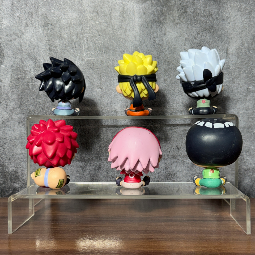 Naruto Chibi Sitting Figures 6-Piece Set - Naruto, Sasuke, Kakashi, Sakura, Gaara, Rock Lee Mini Action Figures || NARUTO