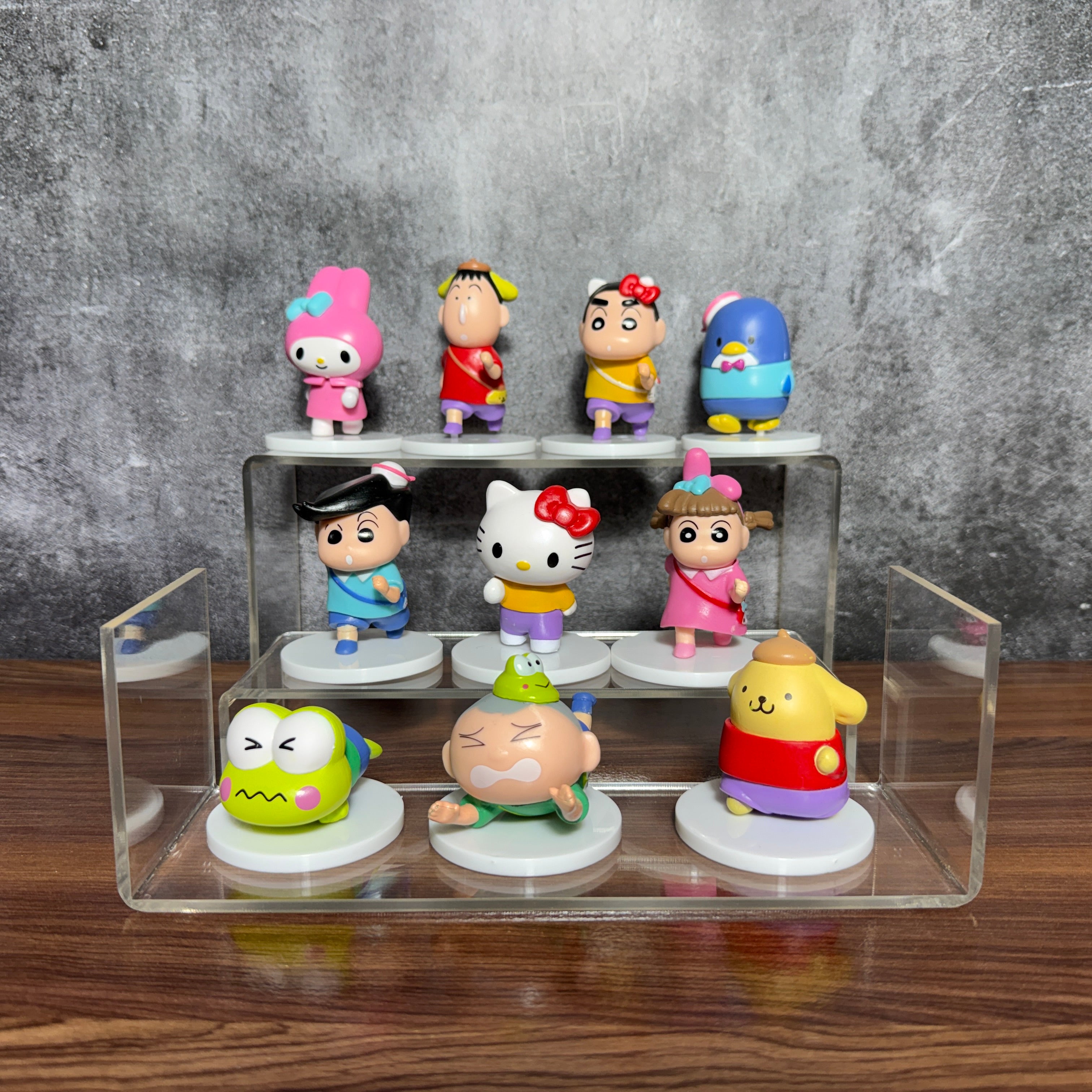 Shin-chan x Sanrio Miniature Set of 10 Action Figure || ACTION FIGURE SET