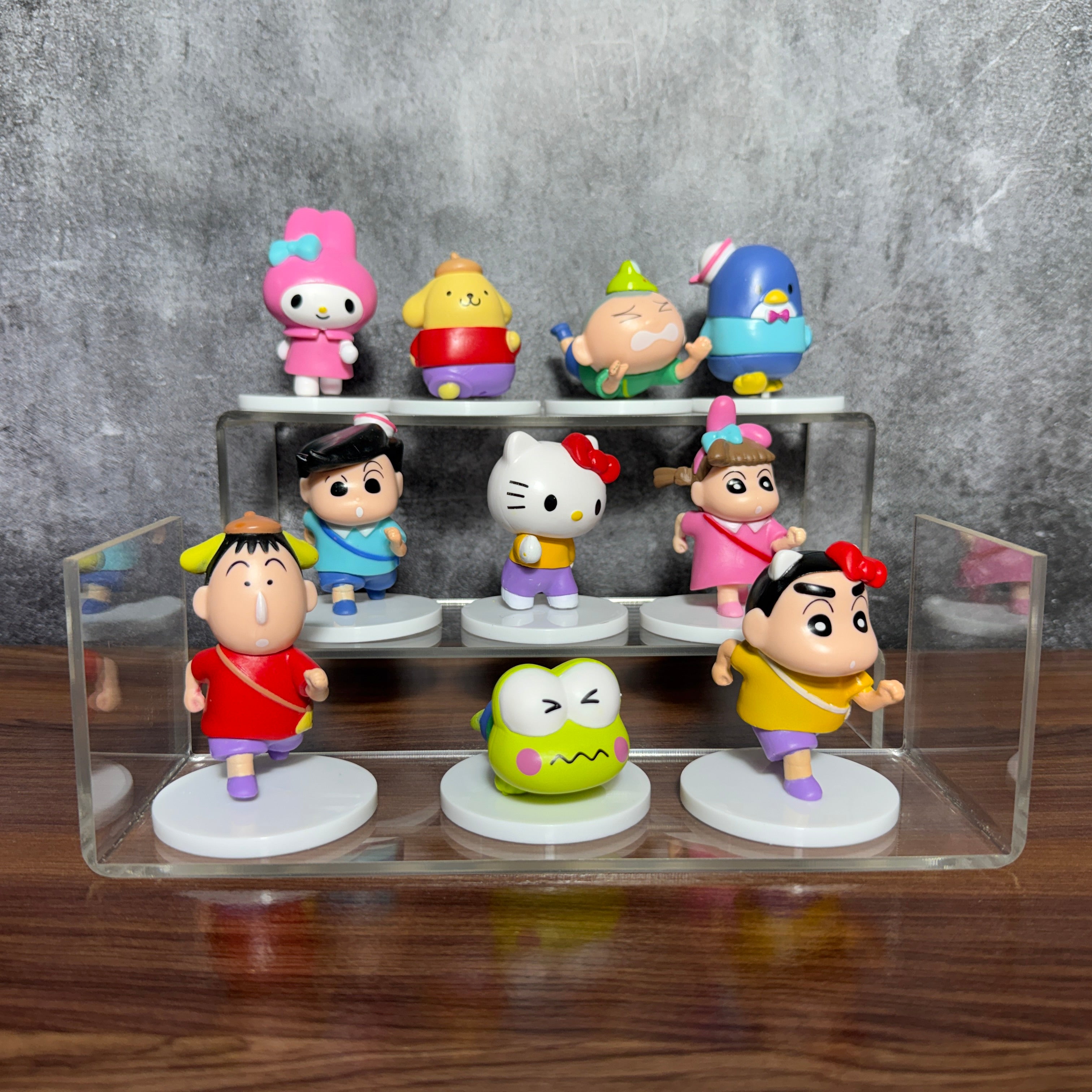 Shin-chan x Sanrio Miniature Set of 10 Action Figure || ACTION FIGURE SET