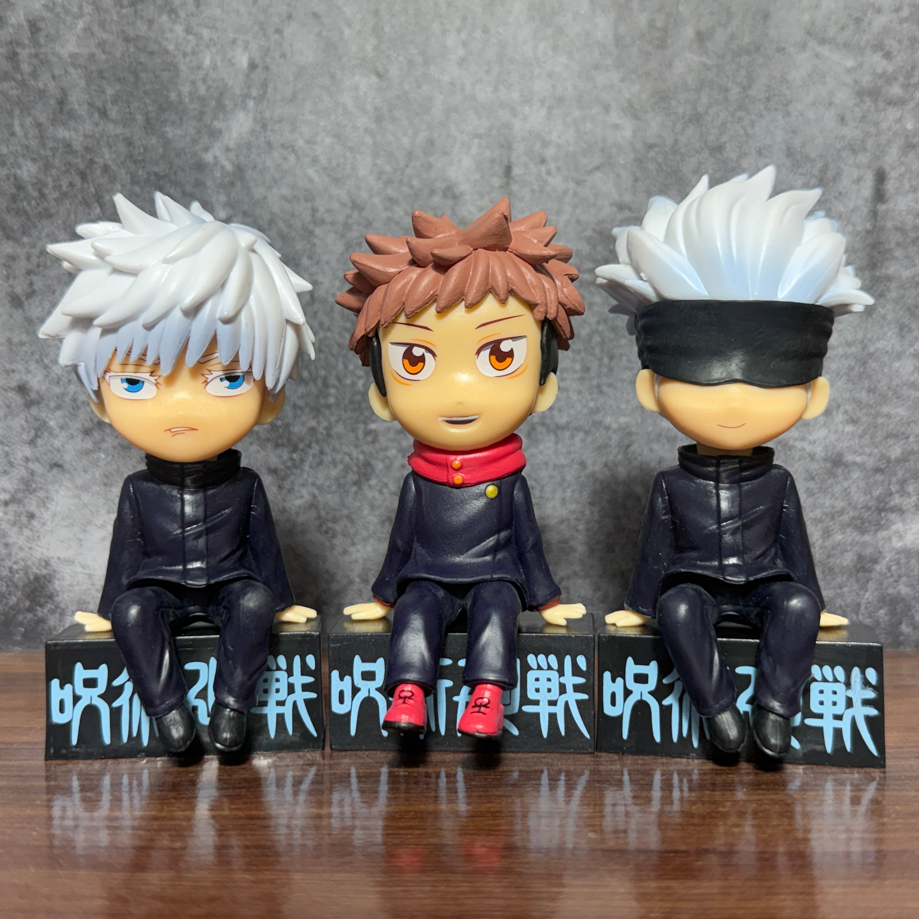 Jujutsu Kaisen Satoru Gojo & Yuji Itadori Miniature Set of 3 Action Figure || JUJUTSU KAISEN