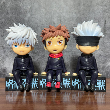 Jujutsu Kaisen Satoru Gojo & Yuji Itadori Miniature Set of 3 Action Figure || JUJUTSU KAISEN