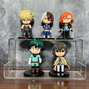 My Hero Academia & Bungo Stray Dogs Chibi Miniature Set of 5 Action Figure || ACTION FIGURE SET