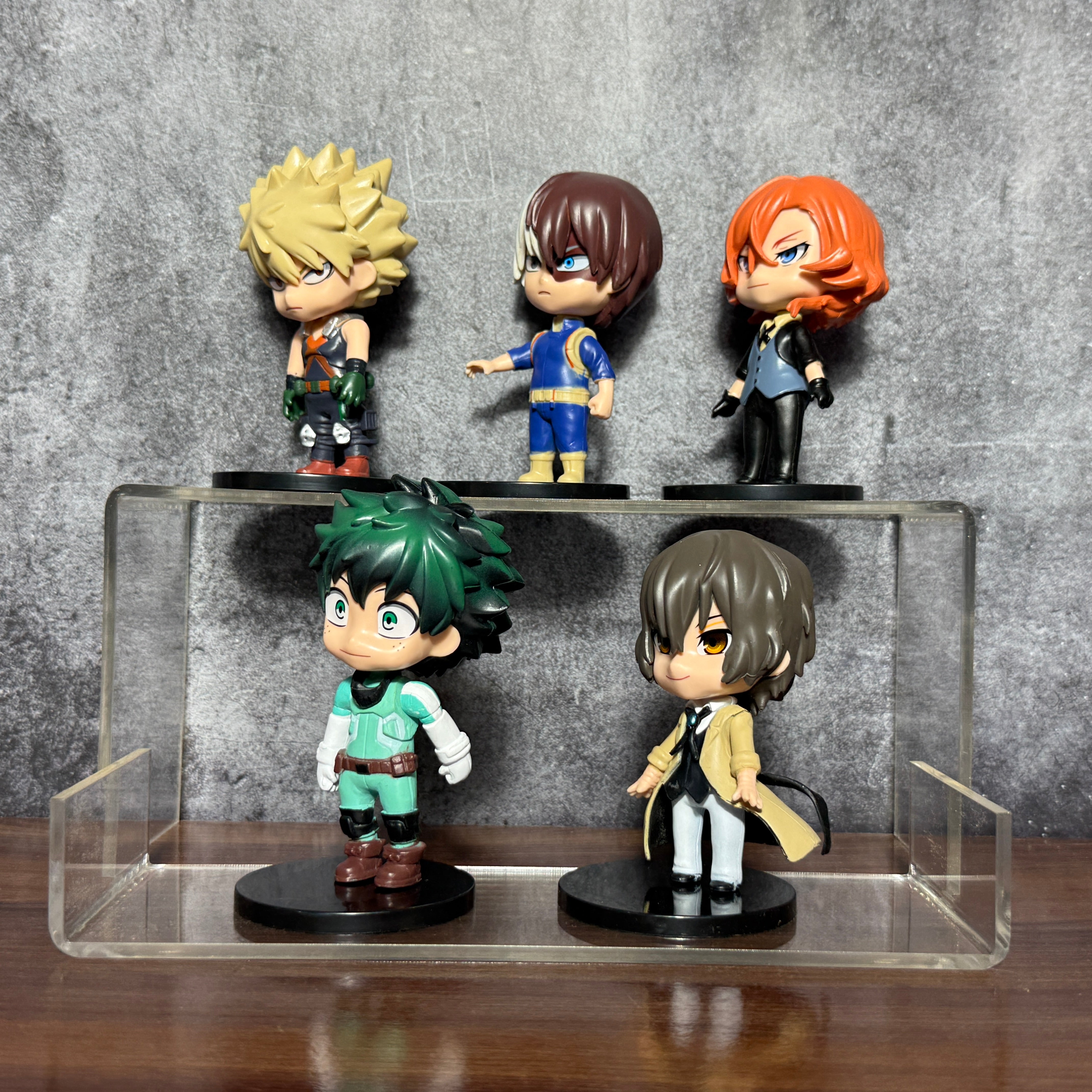 My Hero Academia & Bungo Stray Dogs Chibi Miniature Set of 5 Action Figure || ACTION FIGURE SET