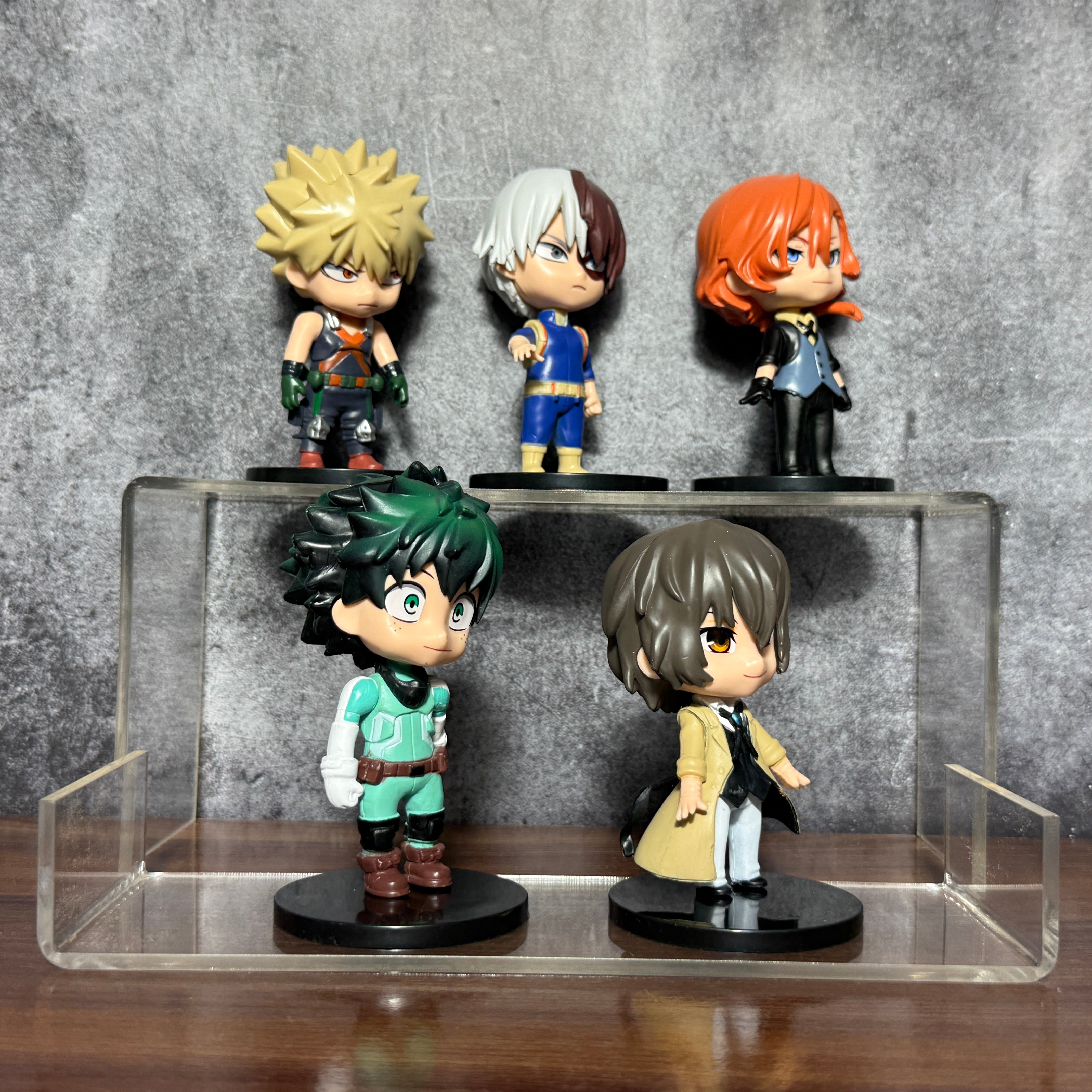 My Hero Academia & Bungo Stray Dogs Chibi Miniature Set of 5 Action Figure || ACTION FIGURE SET