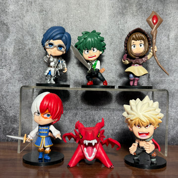 My Hero Academia Fantasy AU Miniature Set of 6 Action Figure || MY HERO ACADEMIA