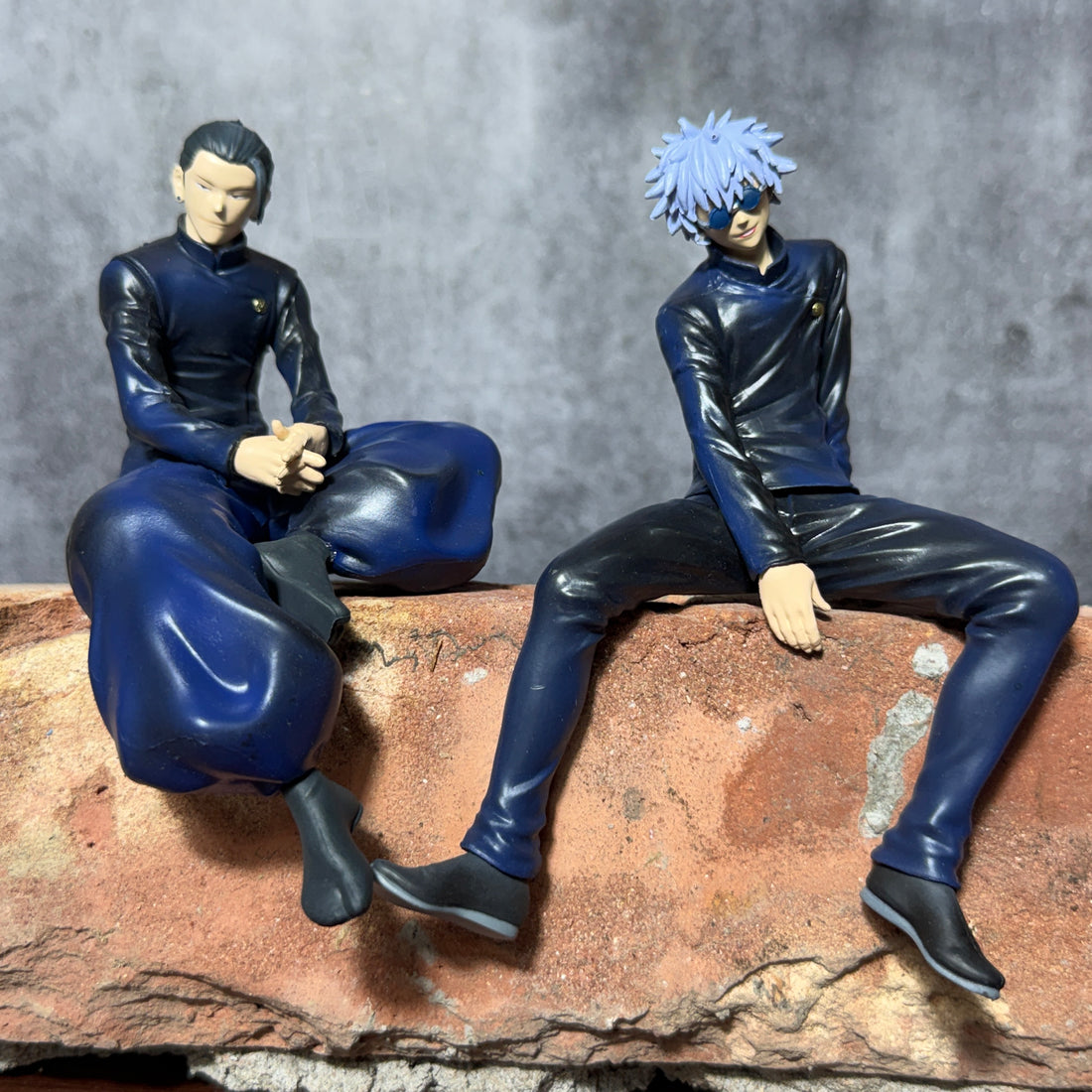 Jujutsu Kaisen Gojo & Geto "High School Ver." Set of 3 Sitting Action Figure || JUJUTSU KAISEN