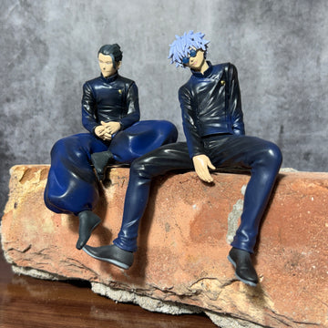 Jujutsu Kaisen Gojo & Geto "High School Ver." Set of 2 Sitting Action Figure || JUJUTSU KAISEN