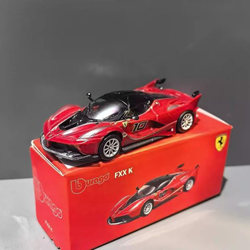 Bburago Ferrari FXX K 1:64 Die-Cast Model Car – Official Ferrari Licensed Collectible | Premium Racing Hypercar Miniature | Red Edition