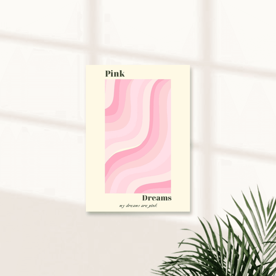 GIRLS AESTHETIC WALL POSTER || PINK || AESTHETIC POSTER #12