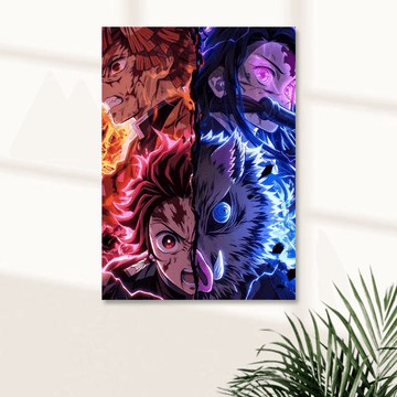 ZENITSU x TANJIRO x NEZUKO x INOSUKE || ANIME POSTERS || DEMON SLAYER #6