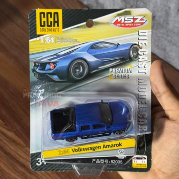 CCA 1:64 Volkswagen Amarok Die-Cast Pickup Truck – Premium Series | Working Suspension | Official Licensed Model | Collectible Miniature Vehicle